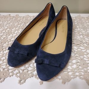 Talbots blue suede flats 7.5
